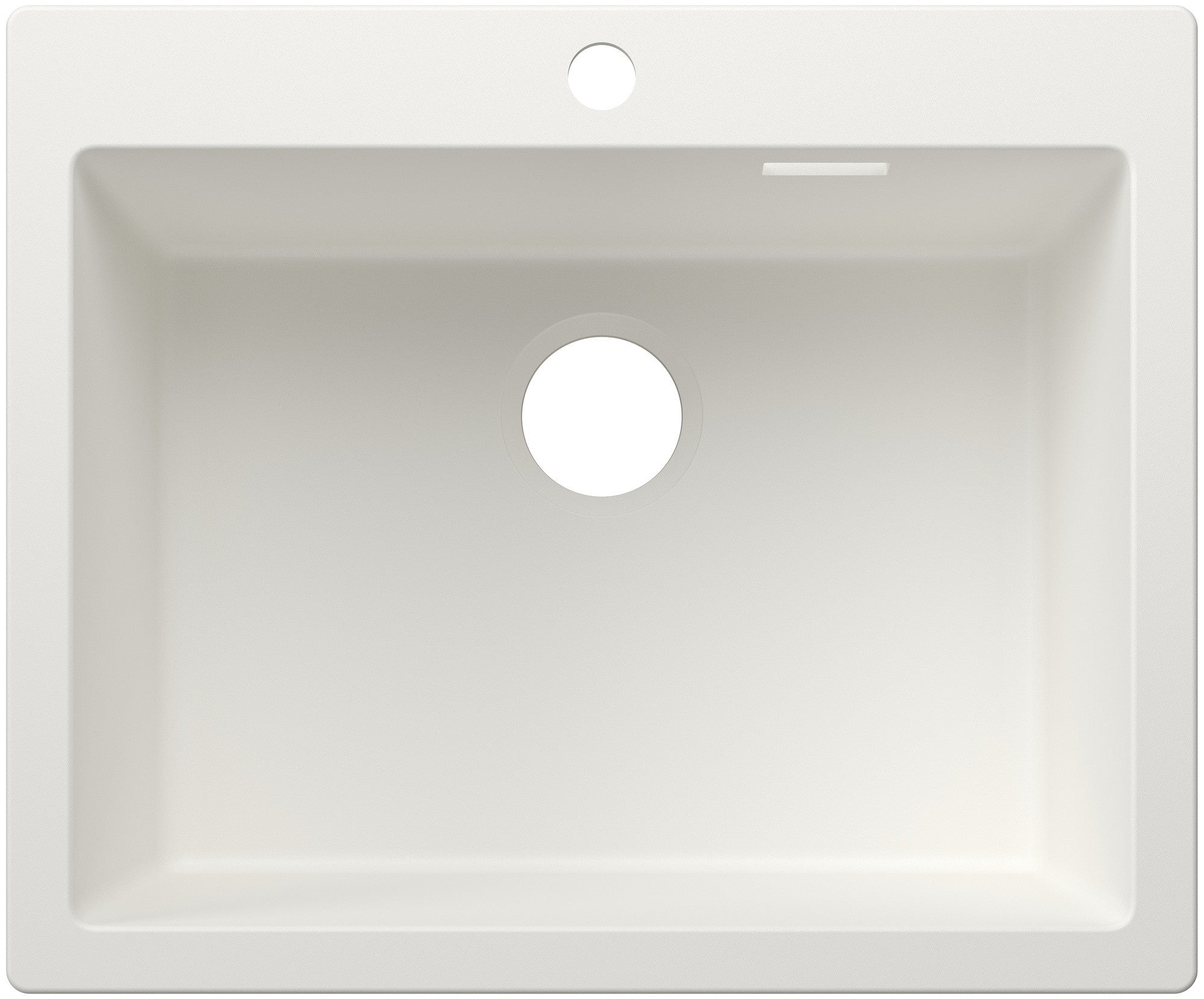 Chiuveta bucatarie Pleon 6, 527775, alb, pe blat, 620 x 510 mm, Blanco